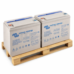 Pack 2 Victron Solar 12 Voltios 125 Amperios | Bater�a AGM Super Cycle BAT412112081